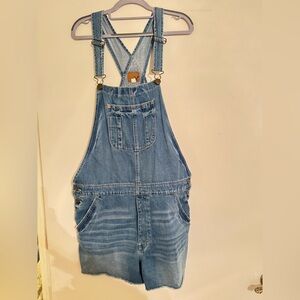 American Eagle overall shorts